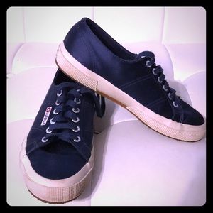 Superga navy shoes 👟sz.8